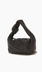 EMBELLISHED HAND BAG IN BLACK