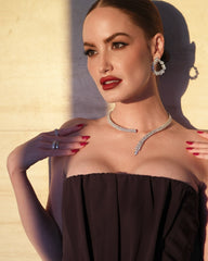 simona pleated Crepe Jersey strapless Gown in brown