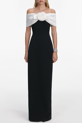 Parvi Floral Off Shoulder Maxi Dress