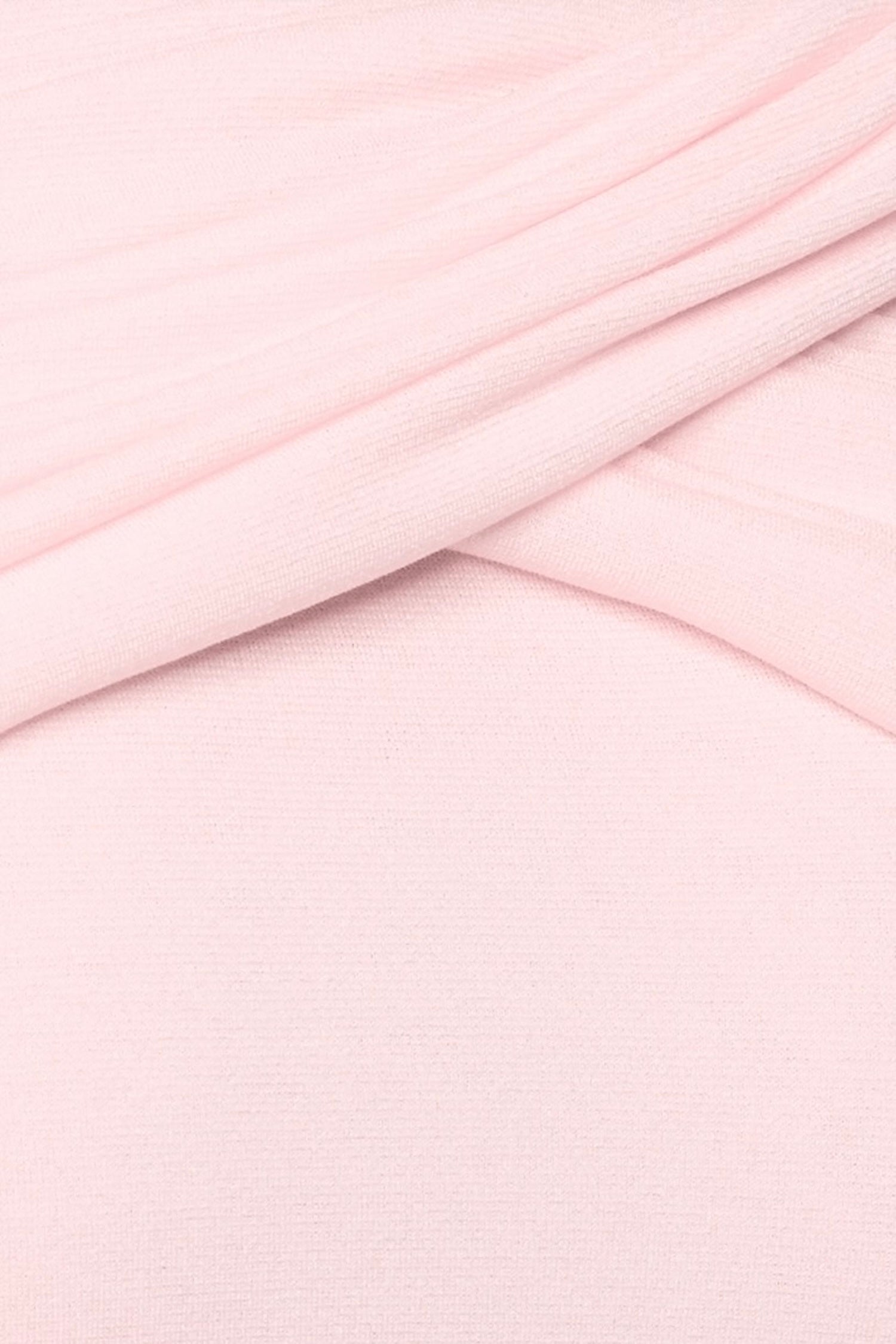 megan ruched Knit patchwork maxi dress in pink