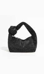 EMBELLISHED HAND BAG IN BLACK