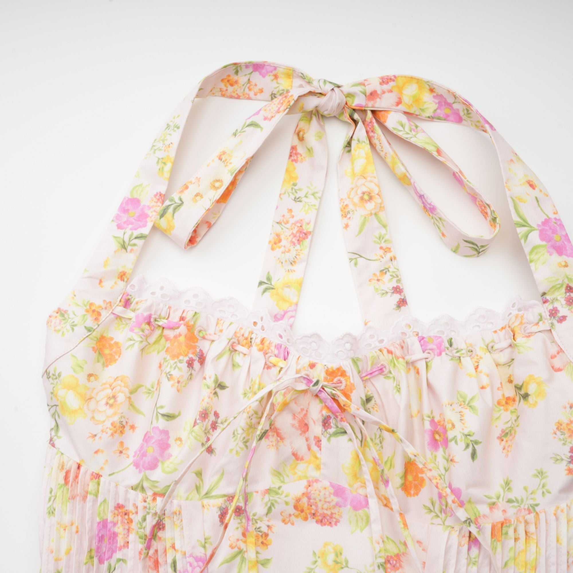 Odette Chic Floral-Print Halterneck Midi Dress