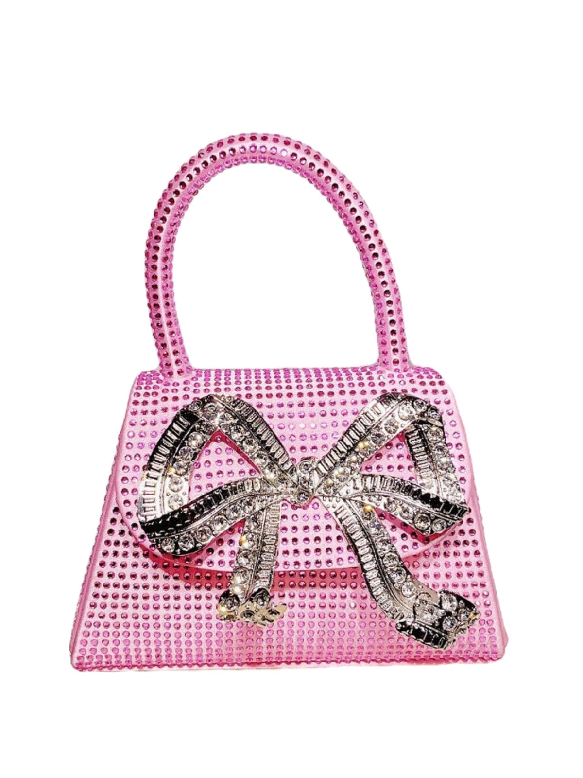 BOW EMBELLISHED TOTE BAG