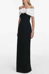 Parvi Floral Off Shoulder Maxi Dress