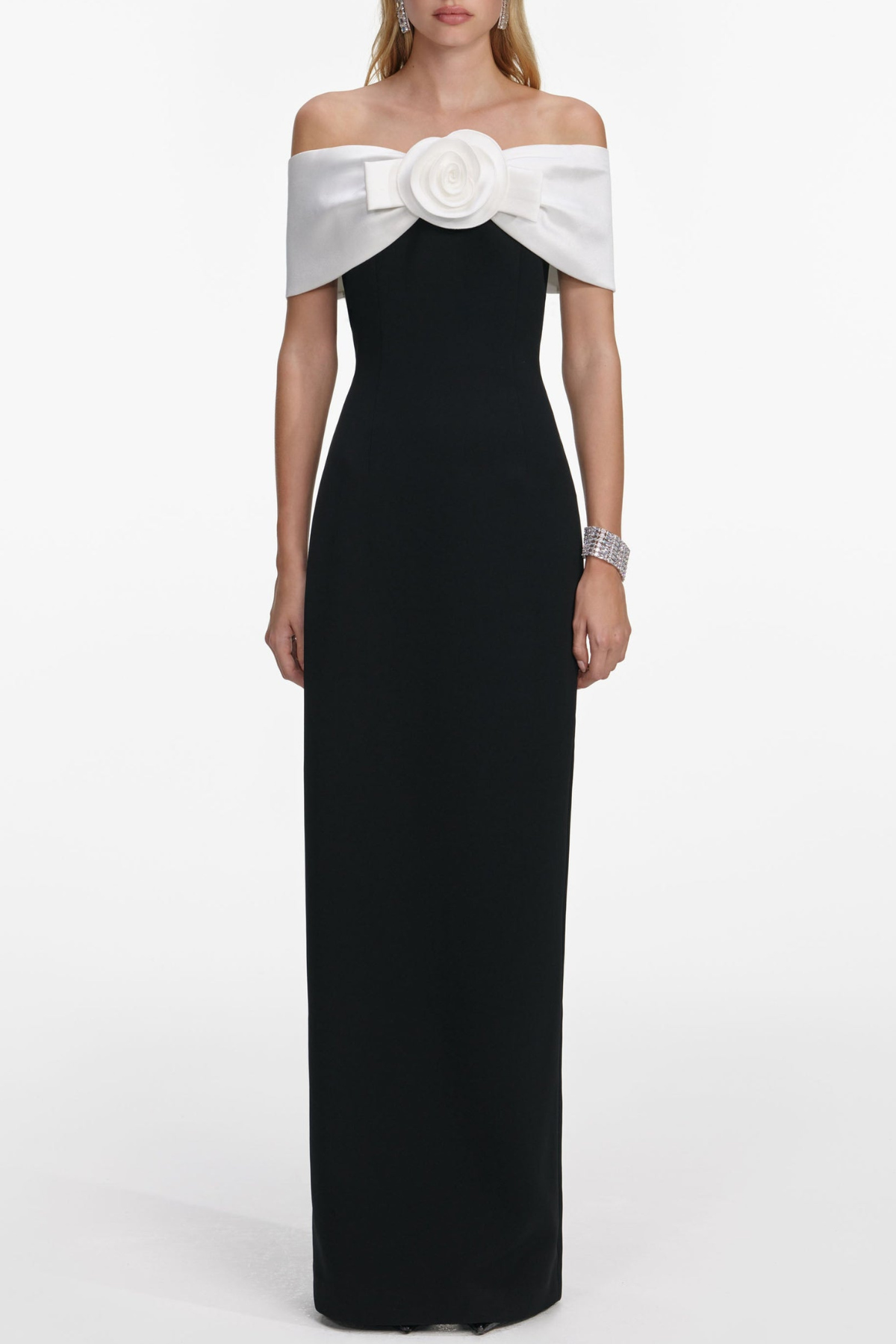 Parvi Floral Off Shoulder Maxi Dress