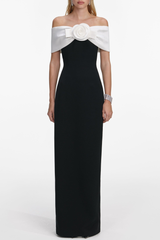 Parvi Floral Off Shoulder Maxi Dress